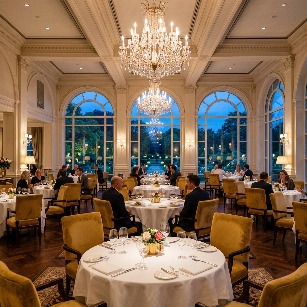 Warm interior dining atmosphere